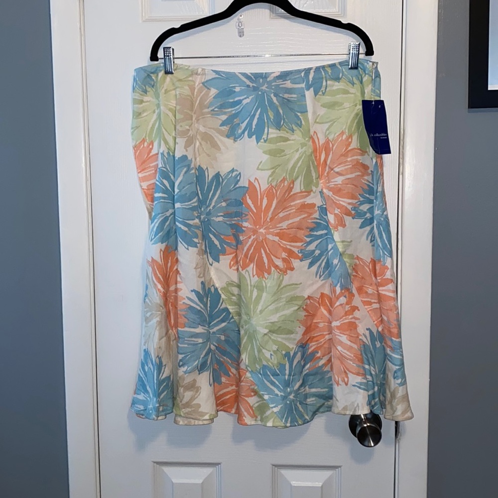 Fit & Flare Floral Skirt